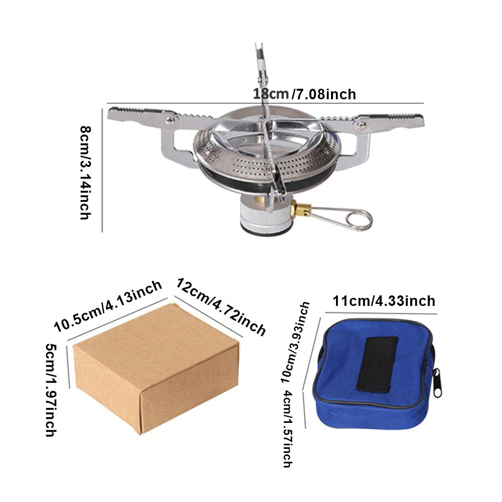 Shunmaii Portable Outdoor Gas Stove With Adjustable Flame