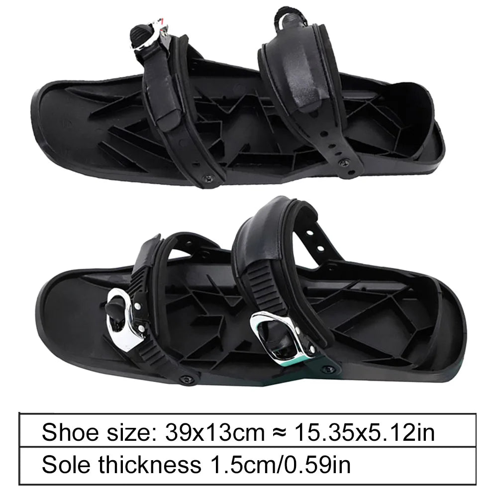 MOJOYCE Mini Ski Skates Adjustable Snowboard Boots Winter