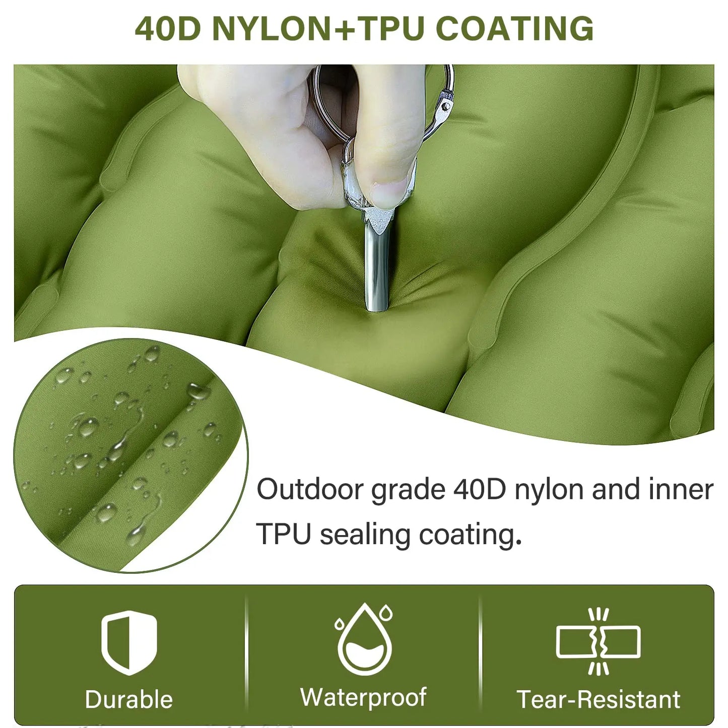 West Tune Ultralight Camping Sleeping Pad With Pillow Pump