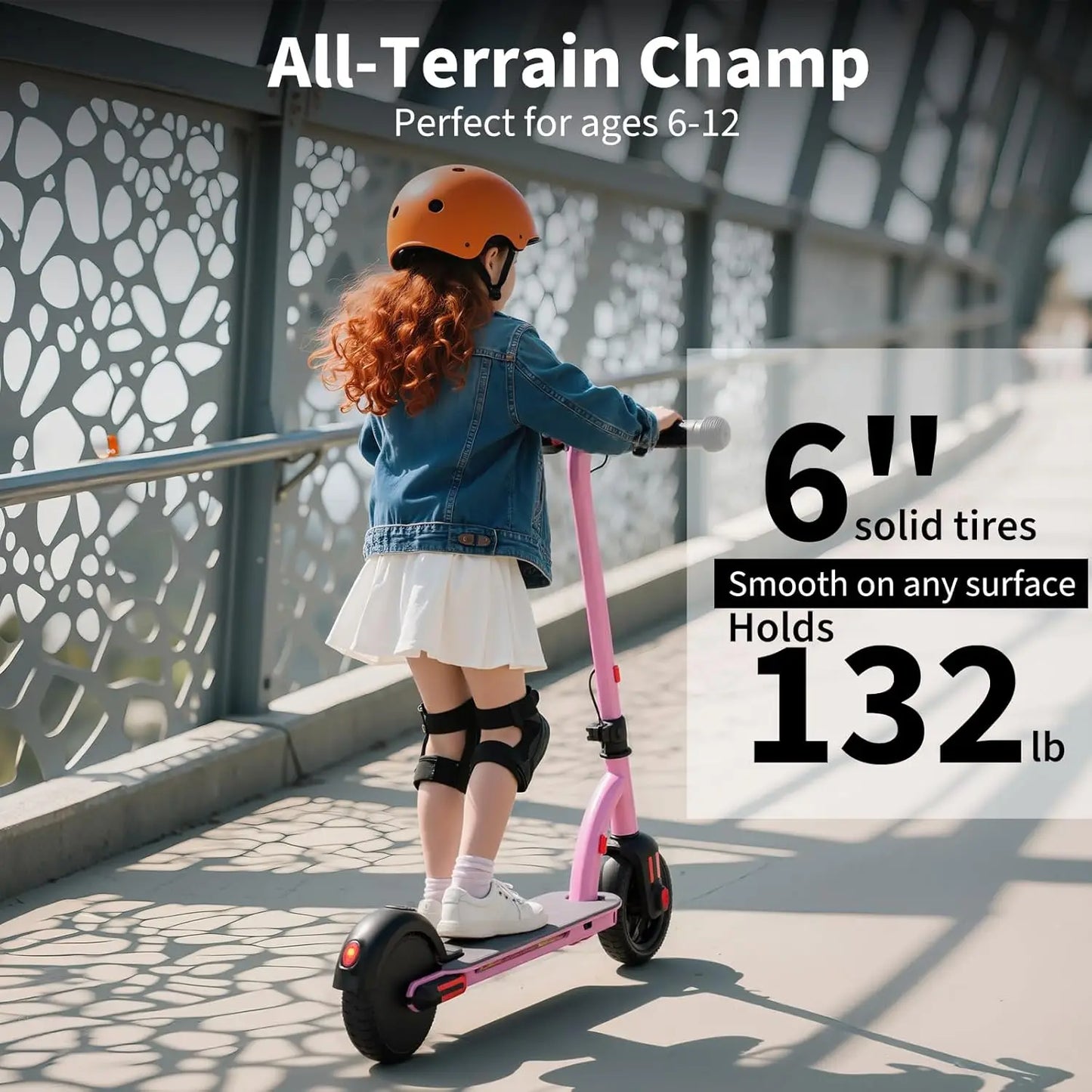 CAROMAC Electric Kids Scooter 150W Motor Adjustable Foldable