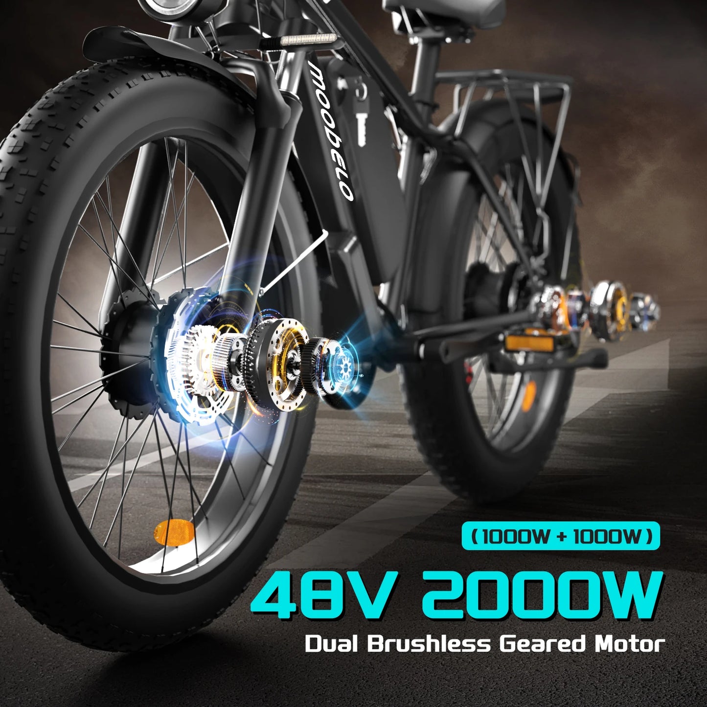 ZEEGRC Adult Electric Bike 48V 2000W High Speed Road Ready