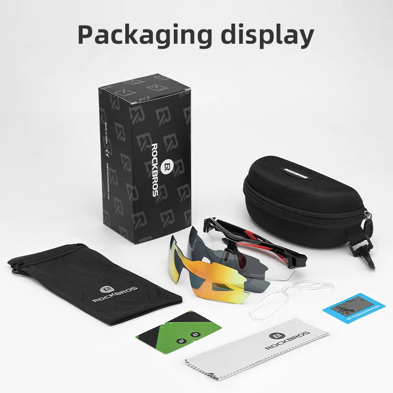 ROCKBROS Polarized Adjustable Cycling Sunglasses For Sport