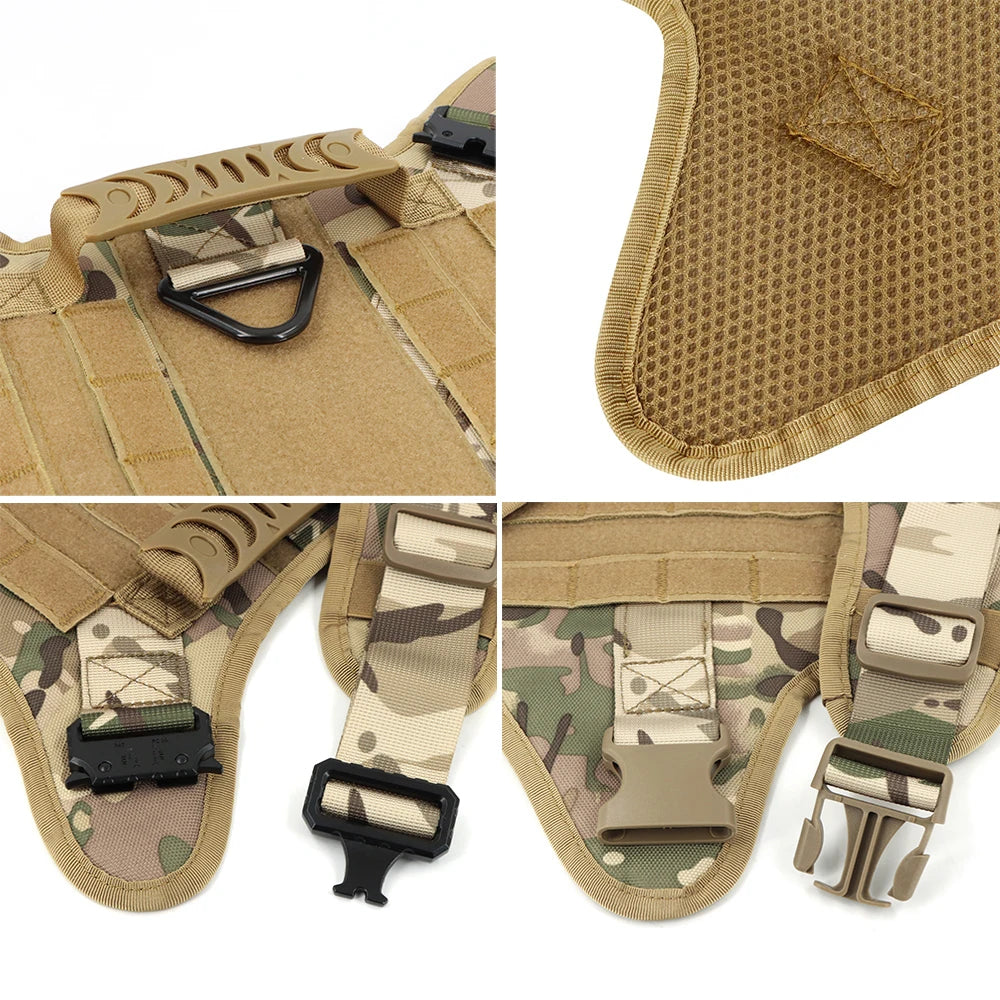 Petravel Tactical Dog Harness Vest Military Training