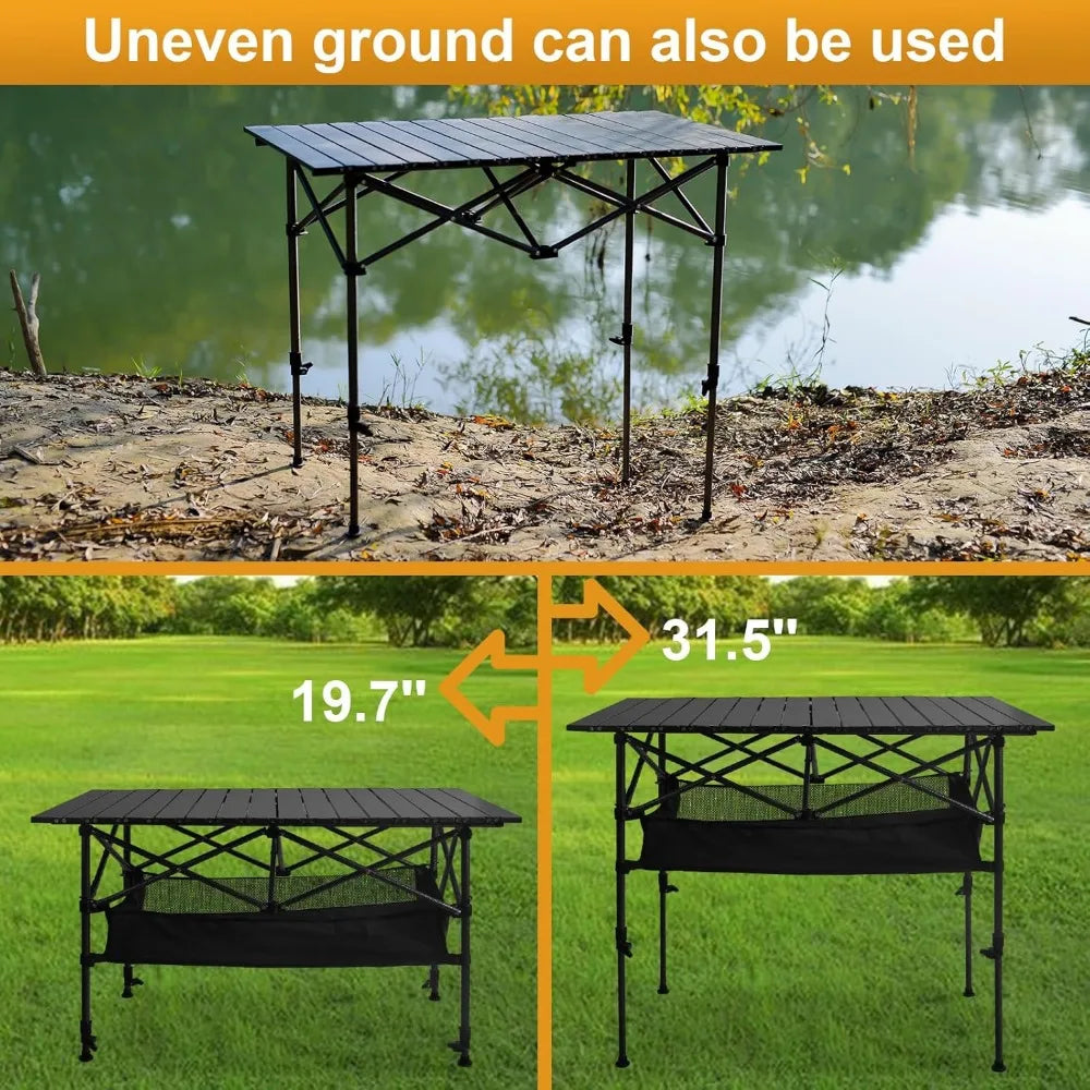 Outdoor Adventures Hub Folding Camping Table Portable