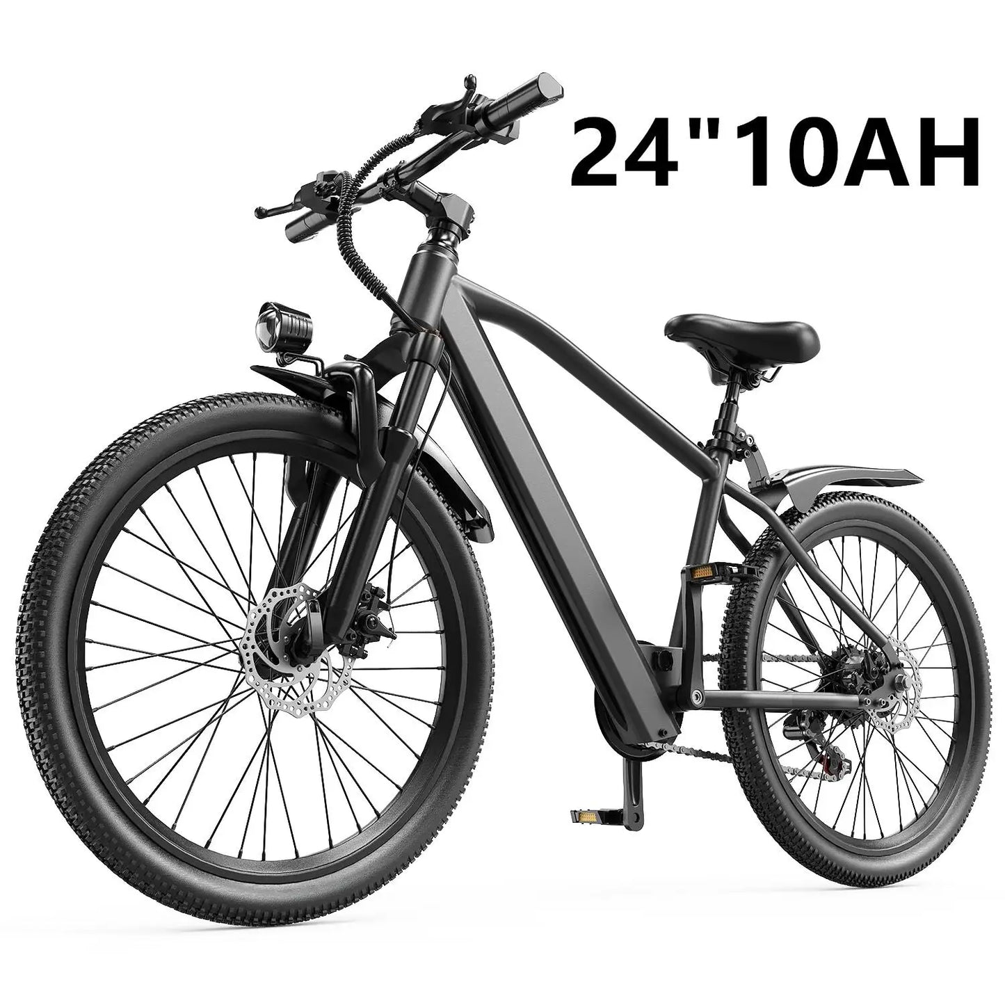 26" 24" Electric Bike For Adults With 500W Powerful Motor 36V 374Wh/468Wh Battery, Up To 30 Miles, 19 MPH,Electric Mountain Bike