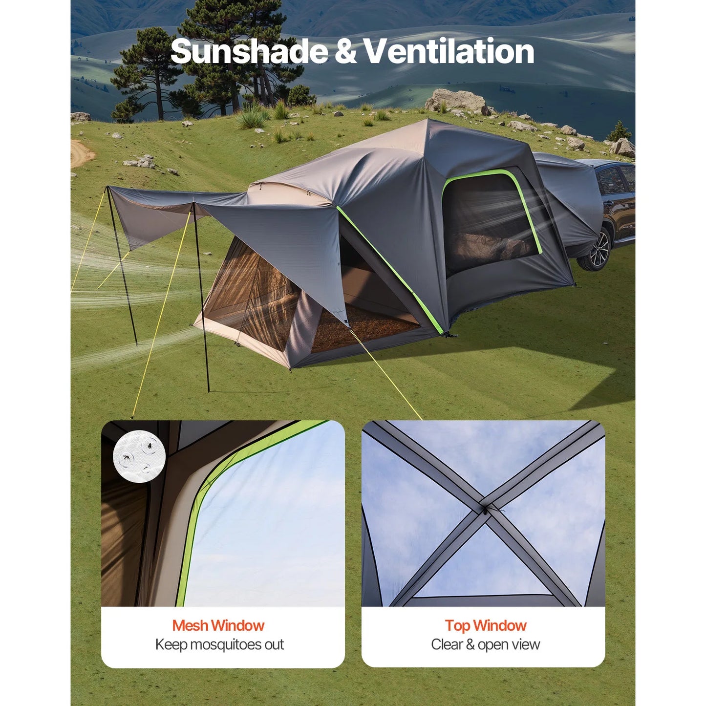 Outdoor Adventures Hub SucceBuy SUV Tent Waterproof