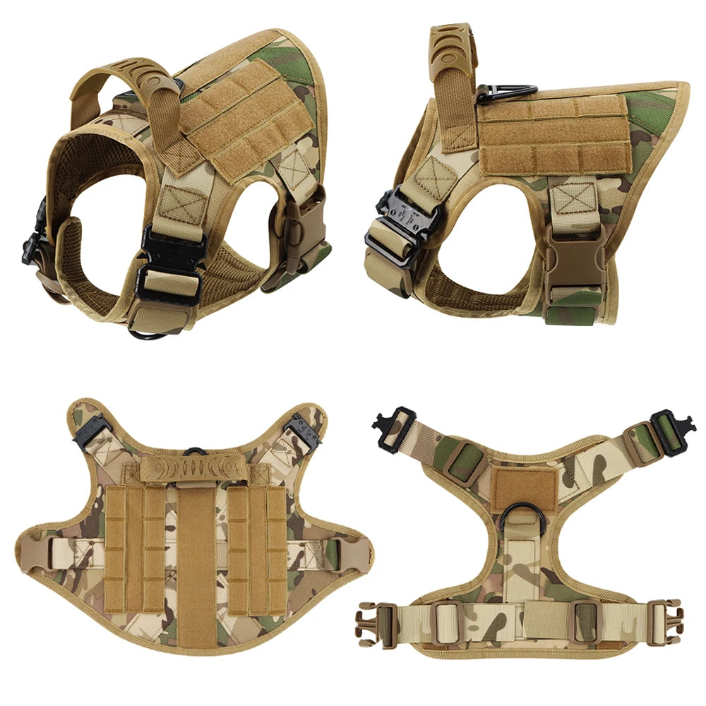 Petravel Tactical Dog Harness Vest Military Training