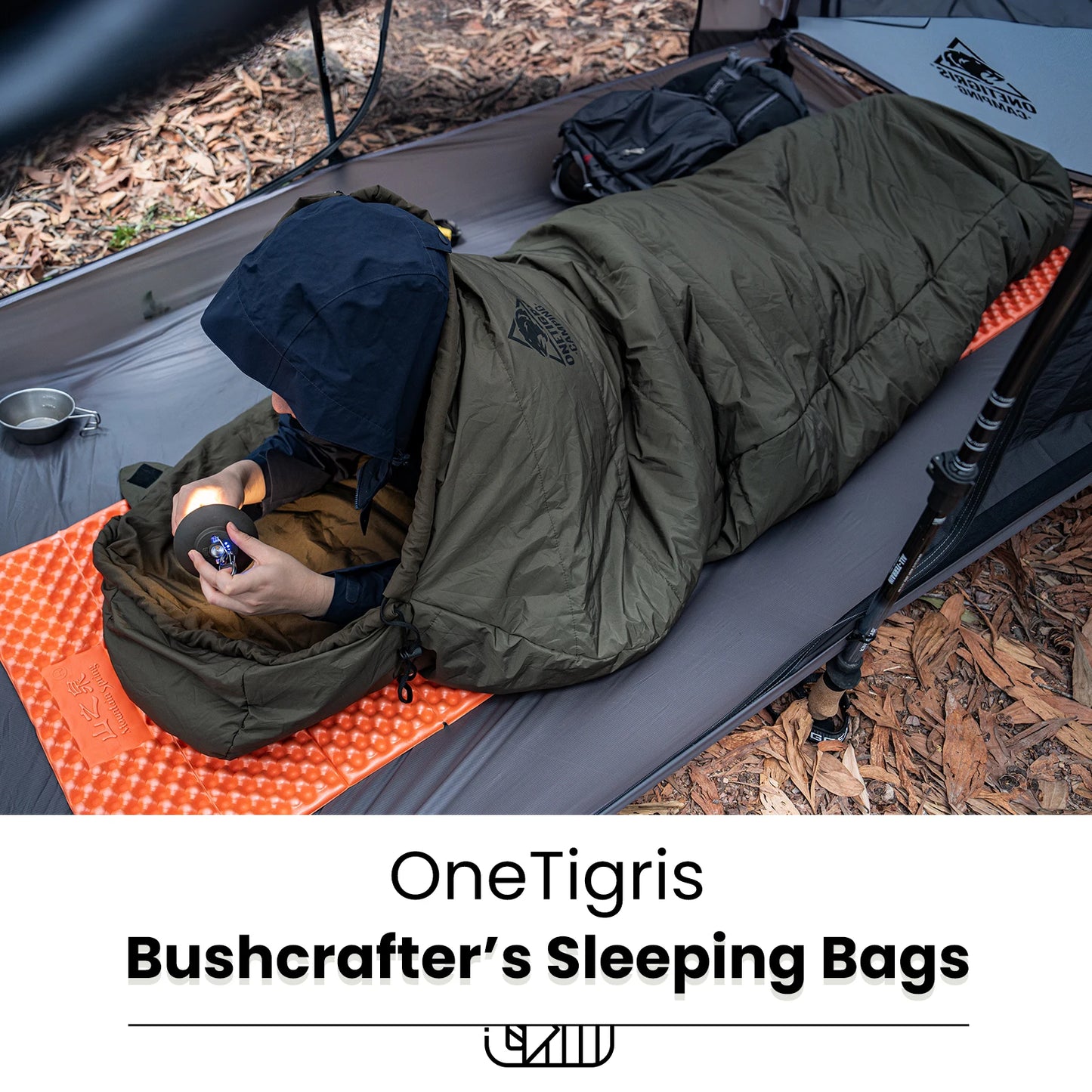 OneTigris Bushcrafter Mummy Sleeping Bag for Camping