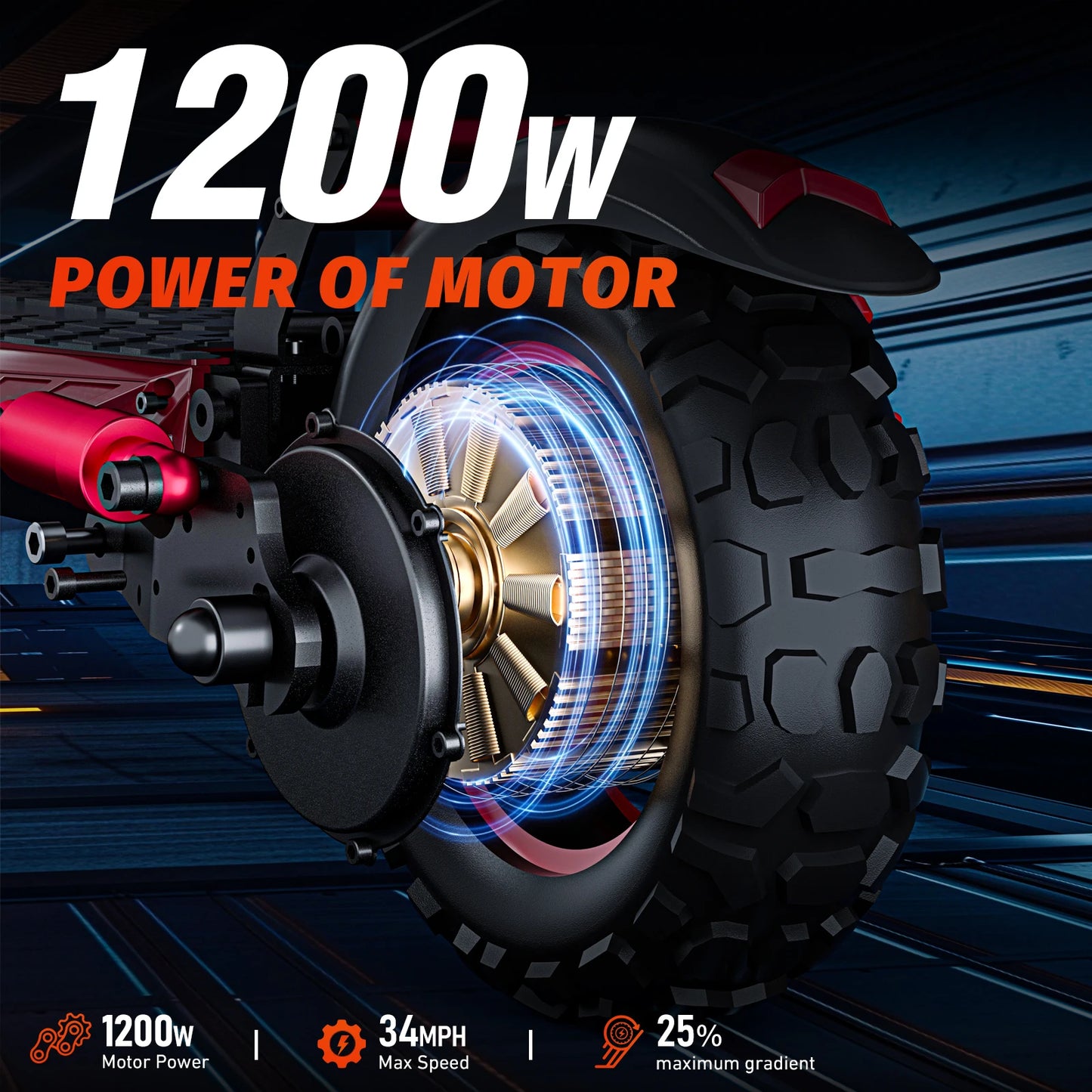 E-Scooter J11MAX Foldable Waterproof Adult Electric Scooter 11 "off-road tires 48V 1200W 18Ah Configuration Smart