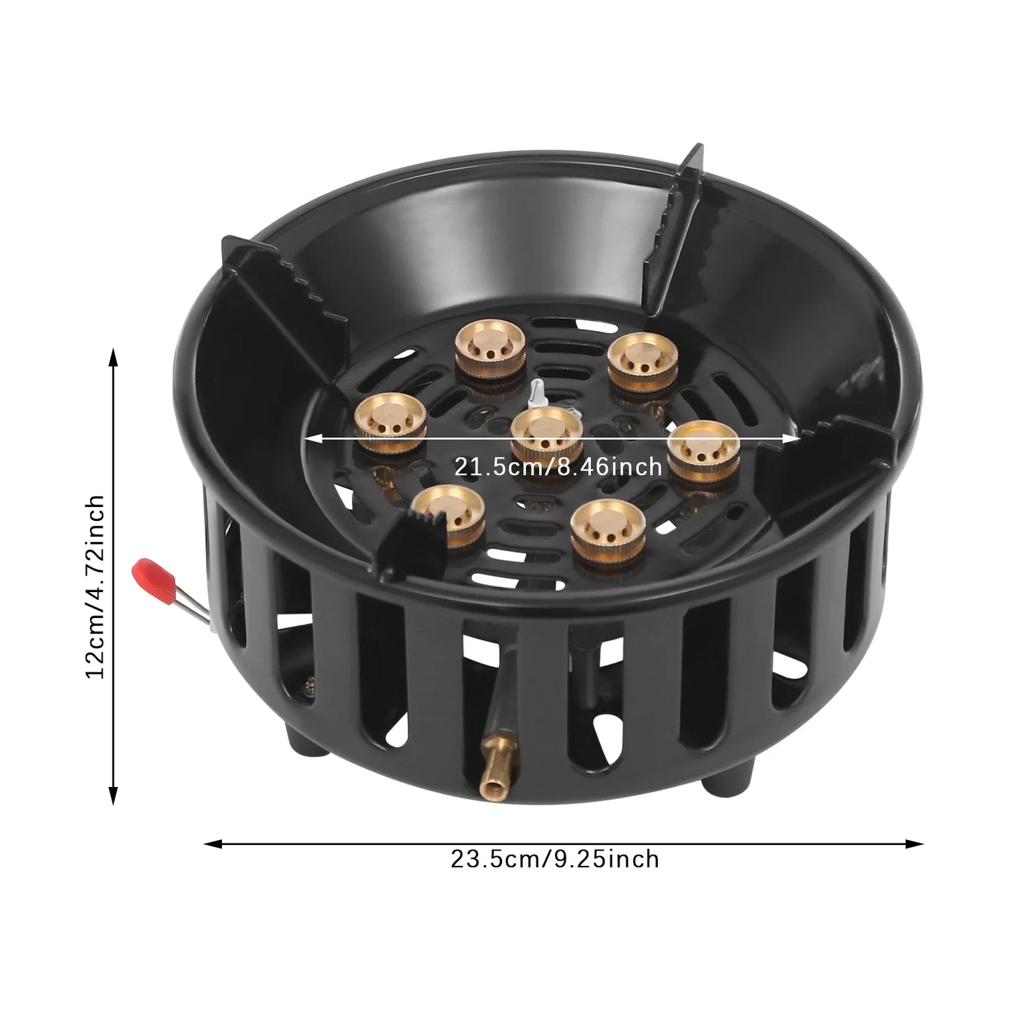 Portable Camping Gas Stove 21000W Windproof With Adapters
