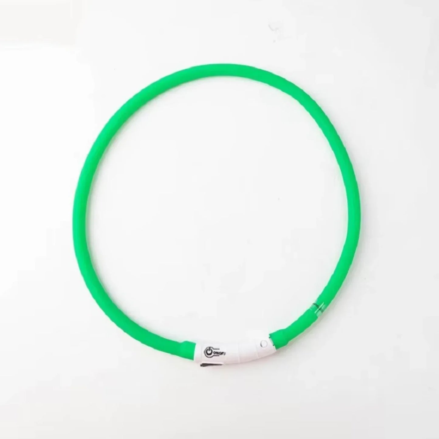 LED Light Dog Collar USB Rechargeable Silicone Waterproof