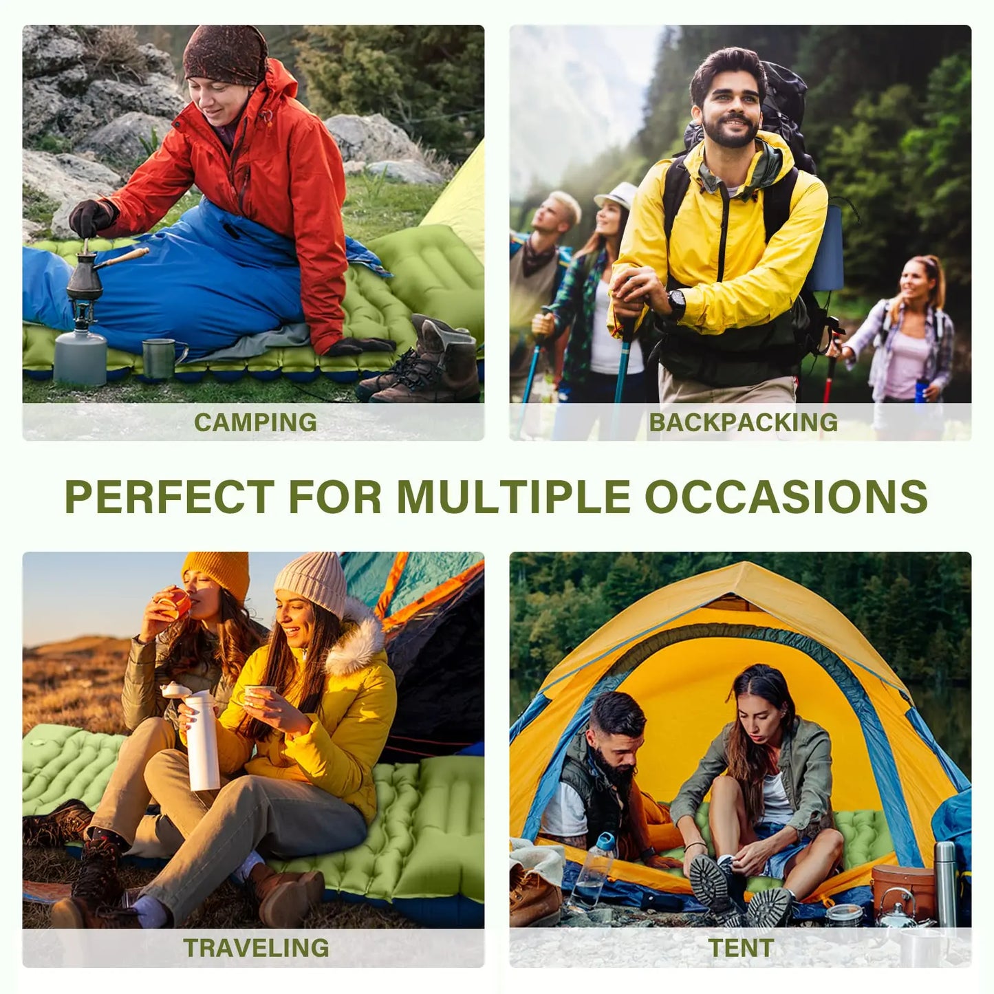 West Tune Ultralight Camping Sleeping Pad With Pillow Pump