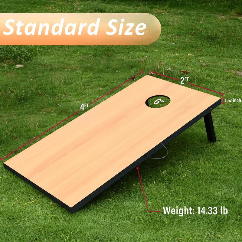 Cornhole Set with Bean Bags and Carrying Case for Fun