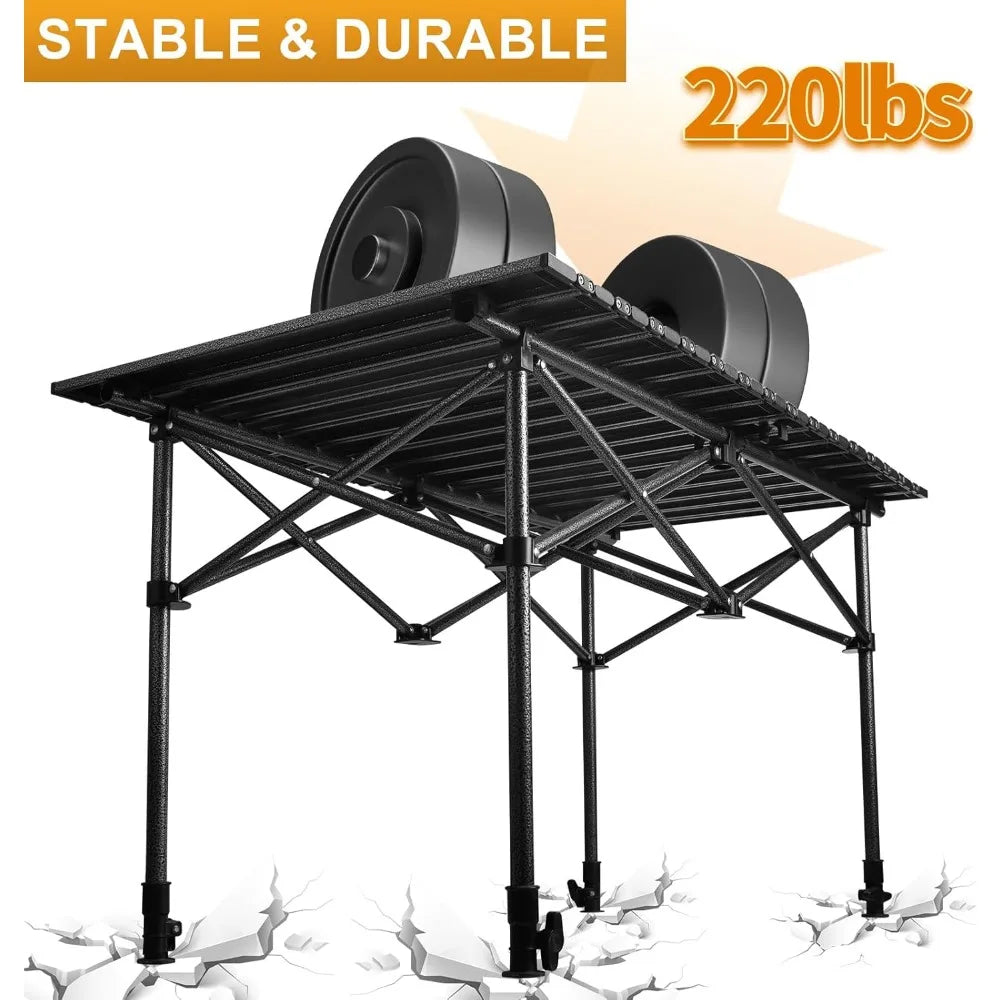 Outdoor Adventures Hub Folding Camping Table Portable