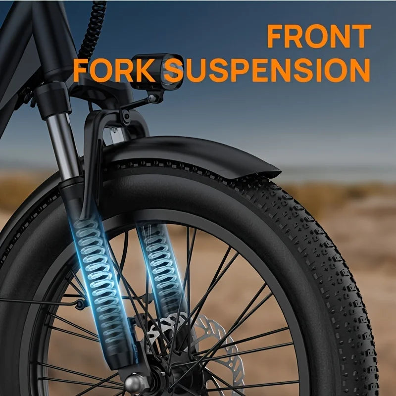 URLIFE E20 1000W Fat Tire Electric Bike Removable Battery