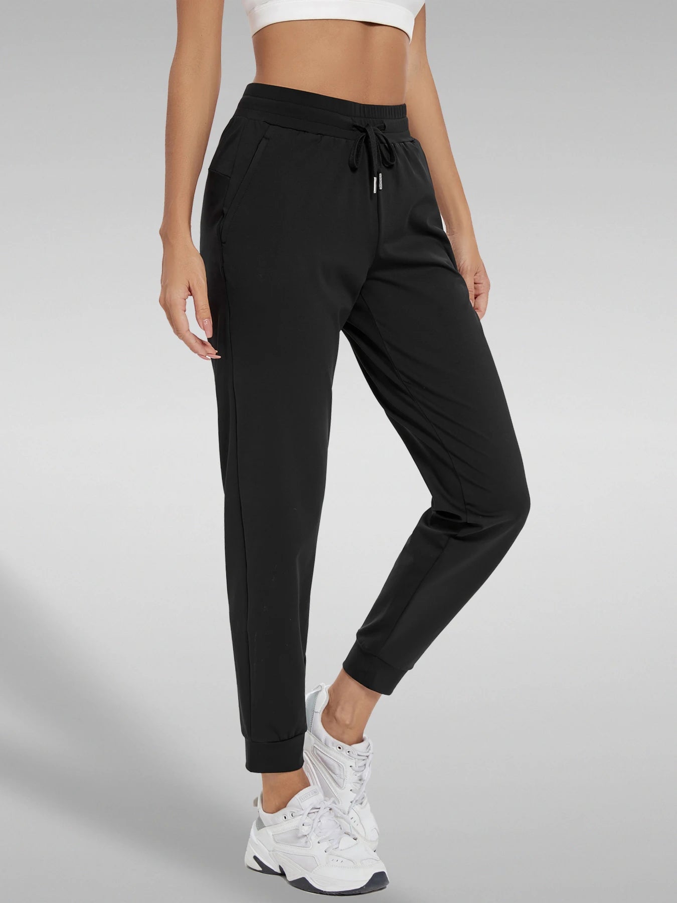 Fujian Womens High Waisted Joggers With Pockets For Yoga