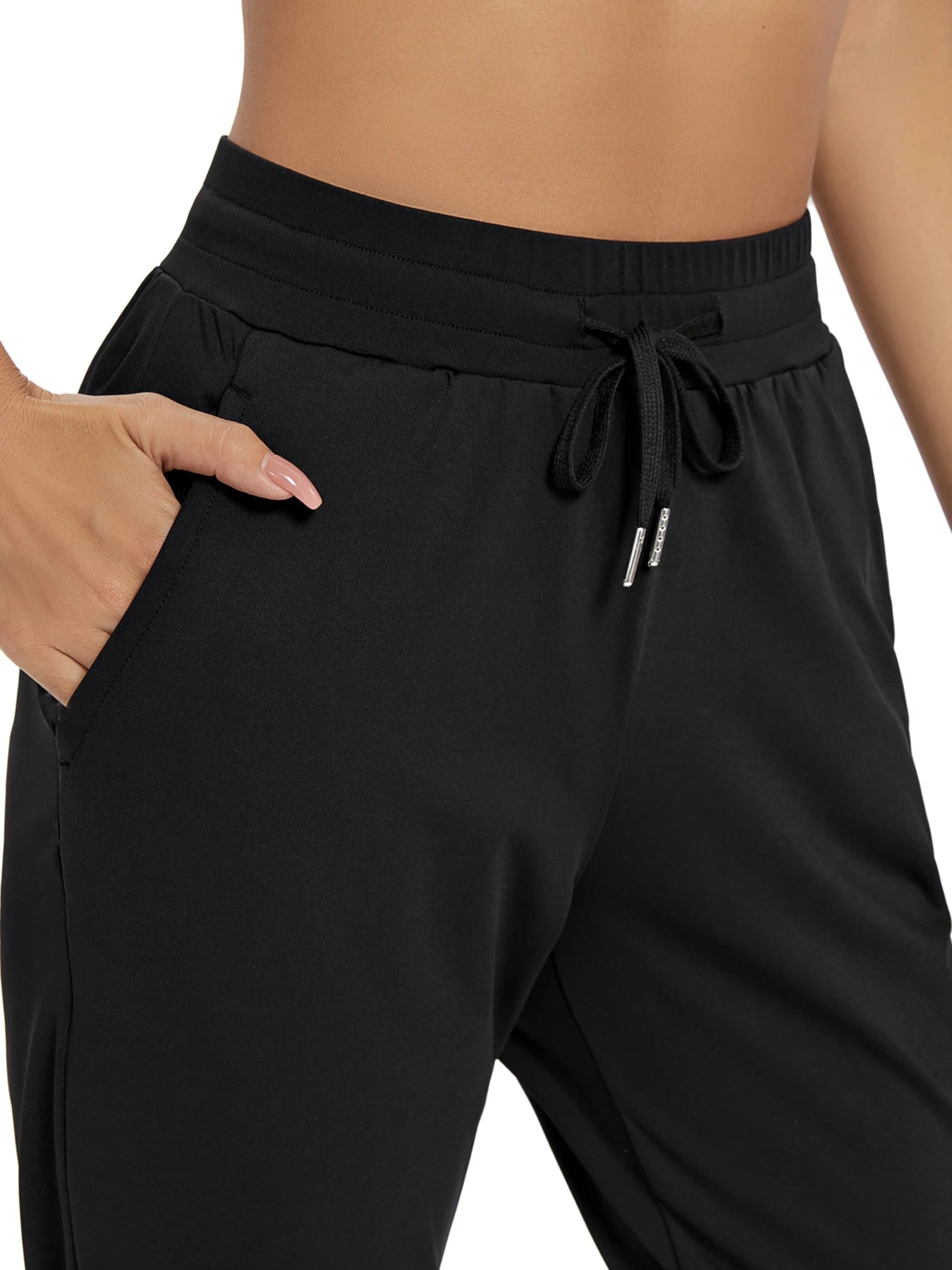 Fujian Womens High Waisted Joggers With Pockets For Yoga
