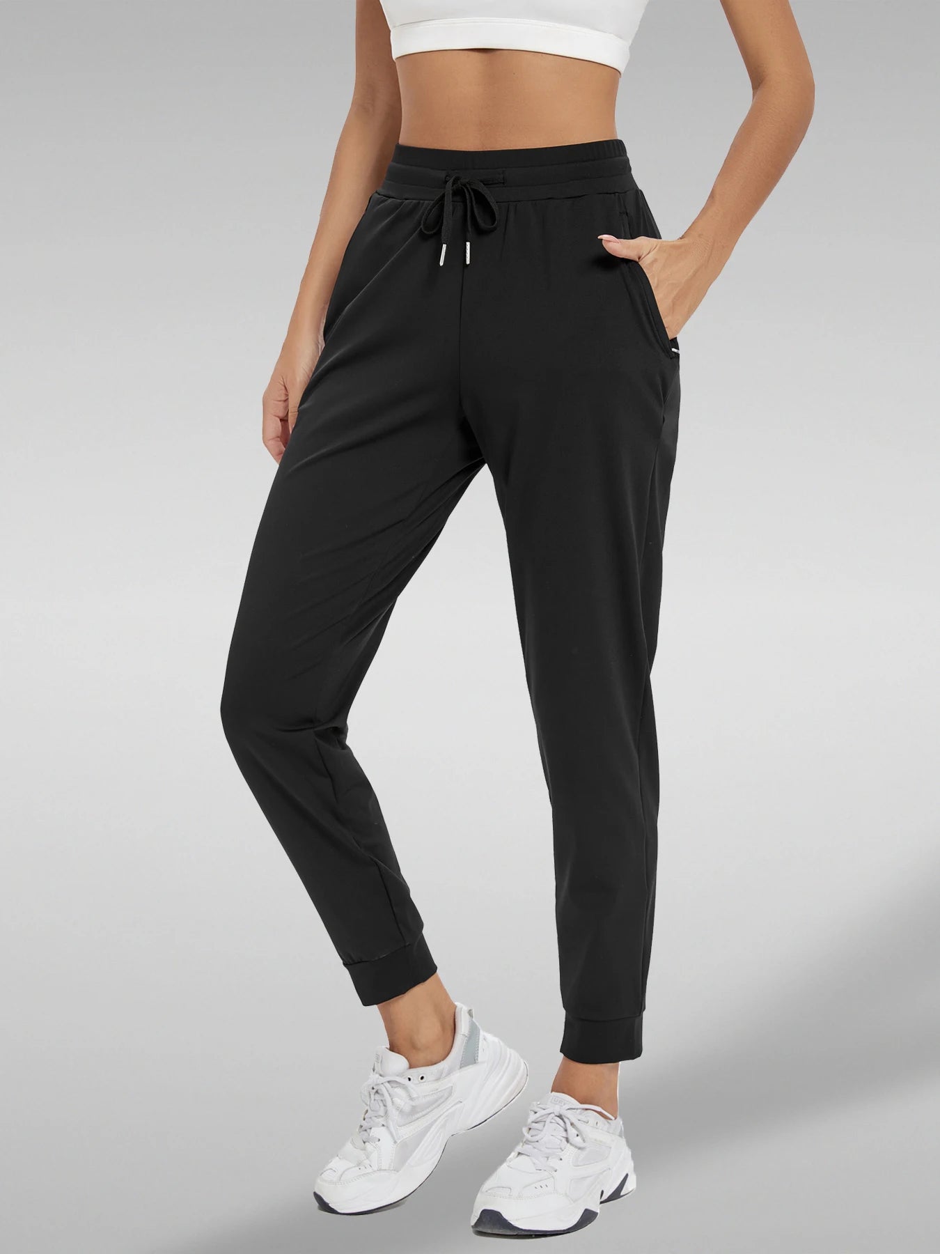 Fujian Womens High Waisted Joggers With Pockets For Yoga