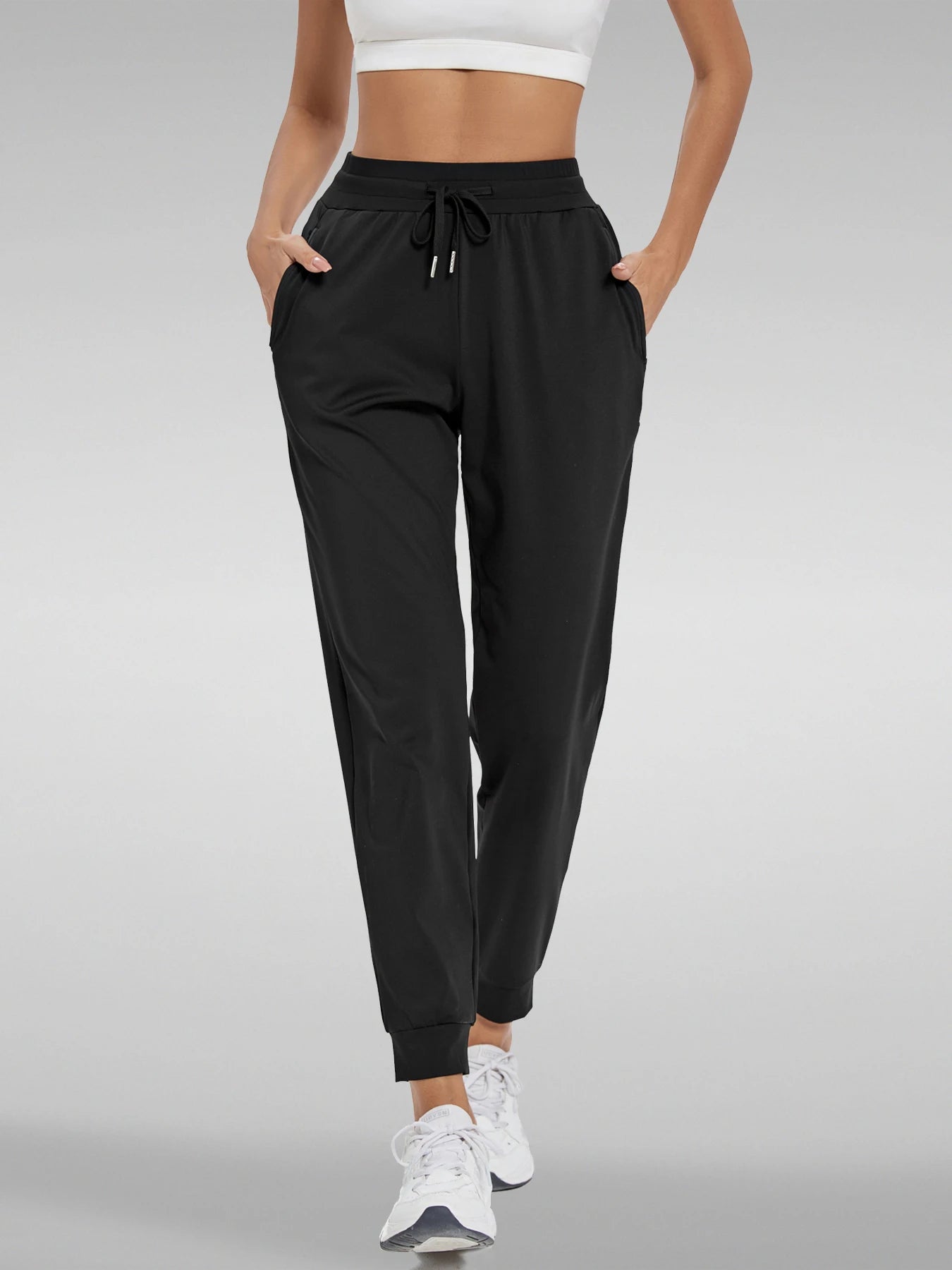 Fujian Womens High Waisted Joggers With Pockets For Yoga