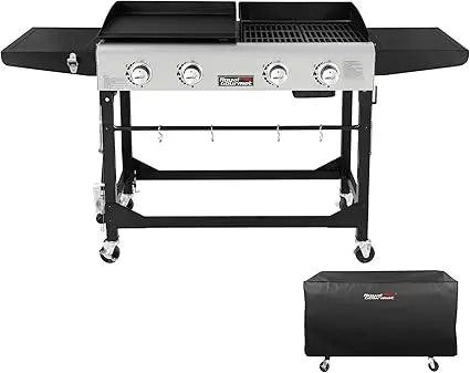 DAFIFY 4-Burner Propane Gas Grill and Griddle Combo