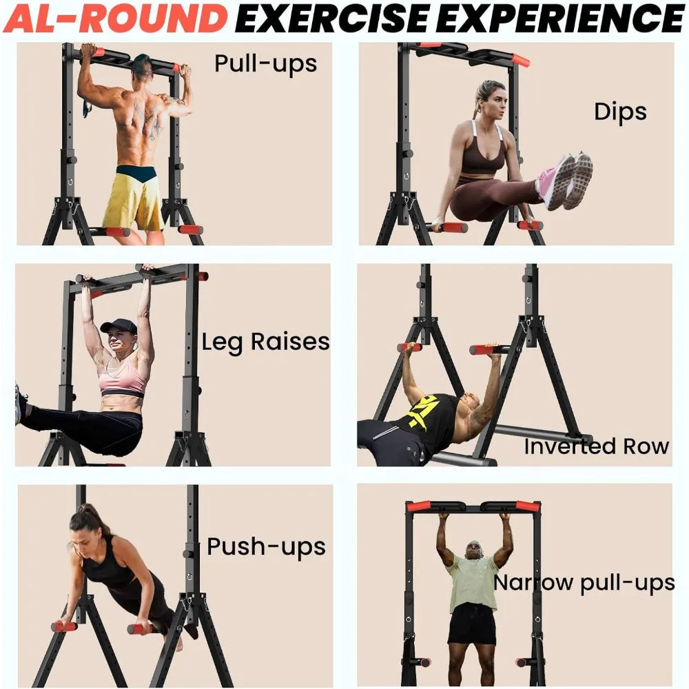 Hign-Concerned Foldable Power Tower Pull Up Bar Station