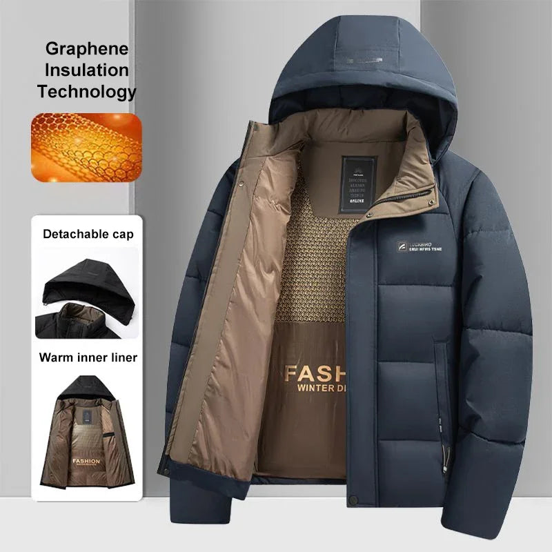 CN Ningxia Fujian Graphene Warm Windproof Jacket For Men