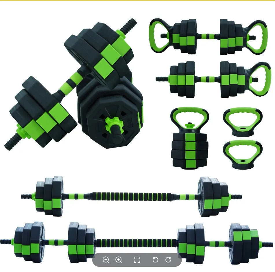 HiMISS Adjustable 4 in 1 Kettlebell Dumbbell Set Home