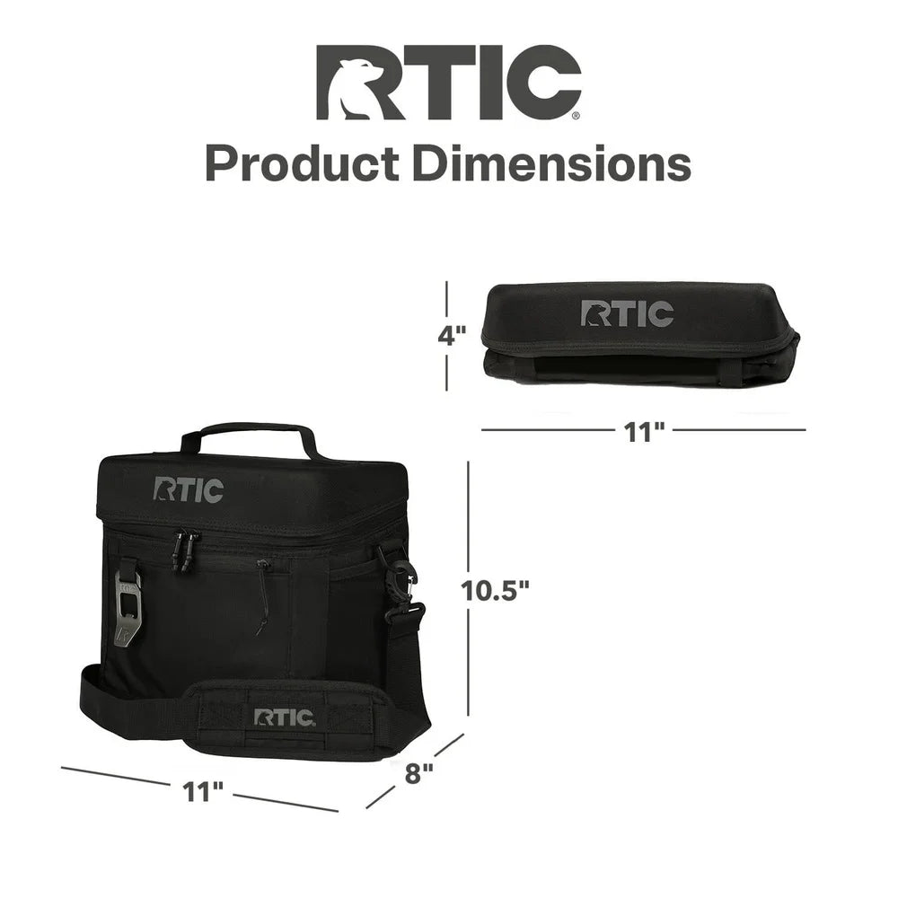 15 Can Soft Cooler 16qt Collapsible Insulated Polyester with Bottle Opener Multiple Storage Pockets Packable Design Waterproof