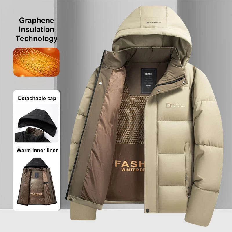 CN Ningxia Fujian Graphene Warm Windproof Jacket For Men