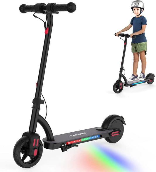 CAROMAC Electric Kids Scooter 150W Motor Adjustable Foldable