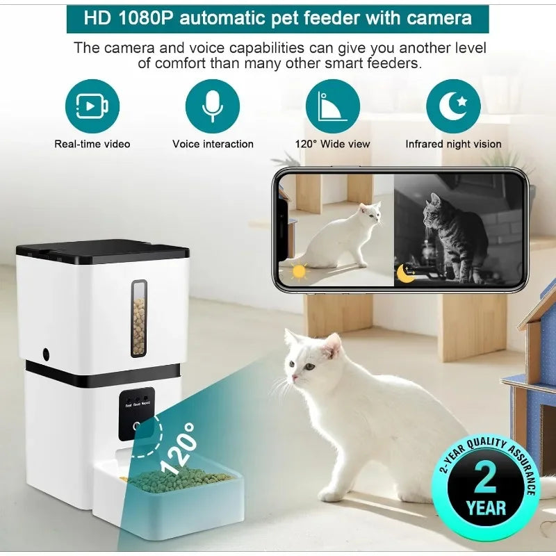 Smart Automatic Dog Feeder with Camera and Motion Detection