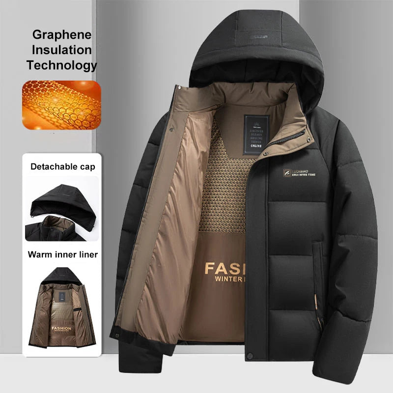 CN Ningxia Fujian Graphene Warm Windproof Jacket For Men