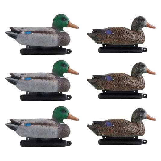 Realistic Floating Teal Duck Decoy Set for  6 Piece Plastic Outdoor Waterfowl Accessory