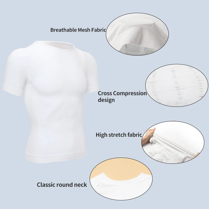 LALAMELON Mens Slimming Compression Shaper Tank Undershirt