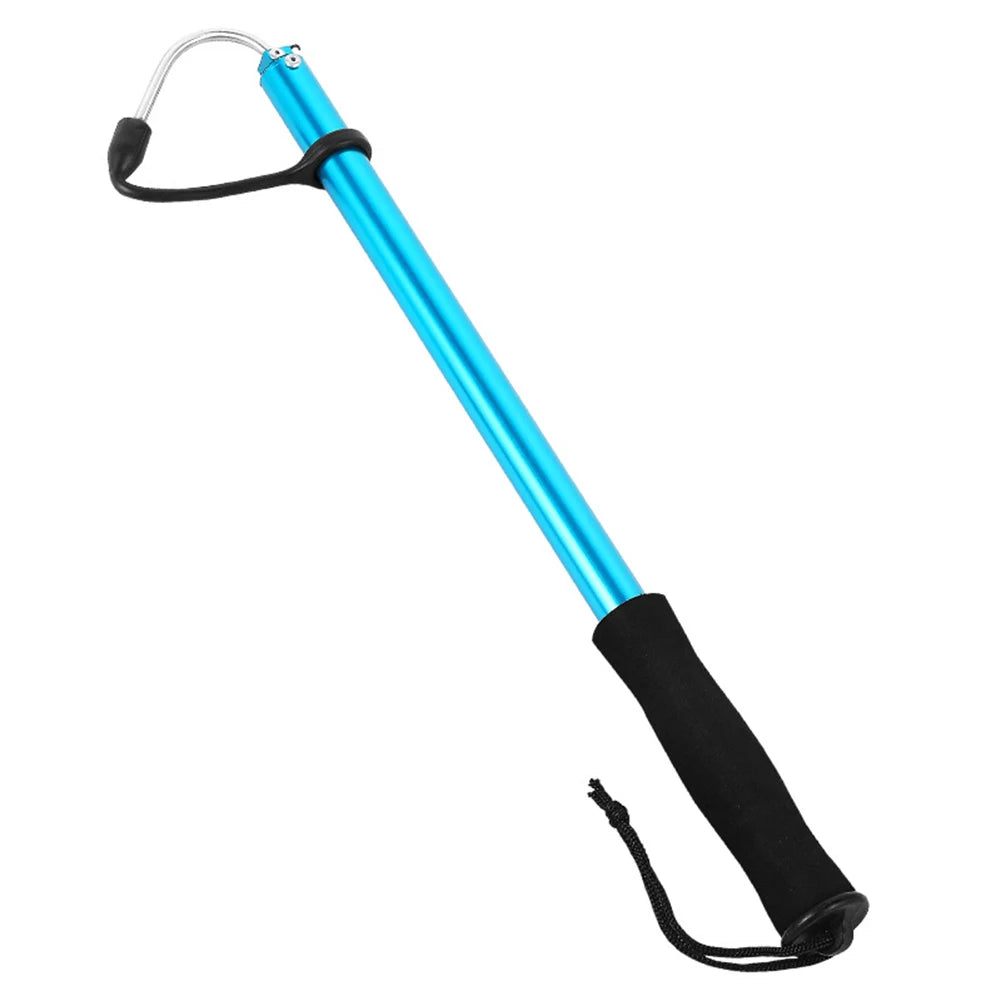 Telescopic Fish Gaff Retractable Fishing Gaff Hook with Soft EVA Nonslip Handle Fish Grippers for Saltwater Offshore Ice Tool
