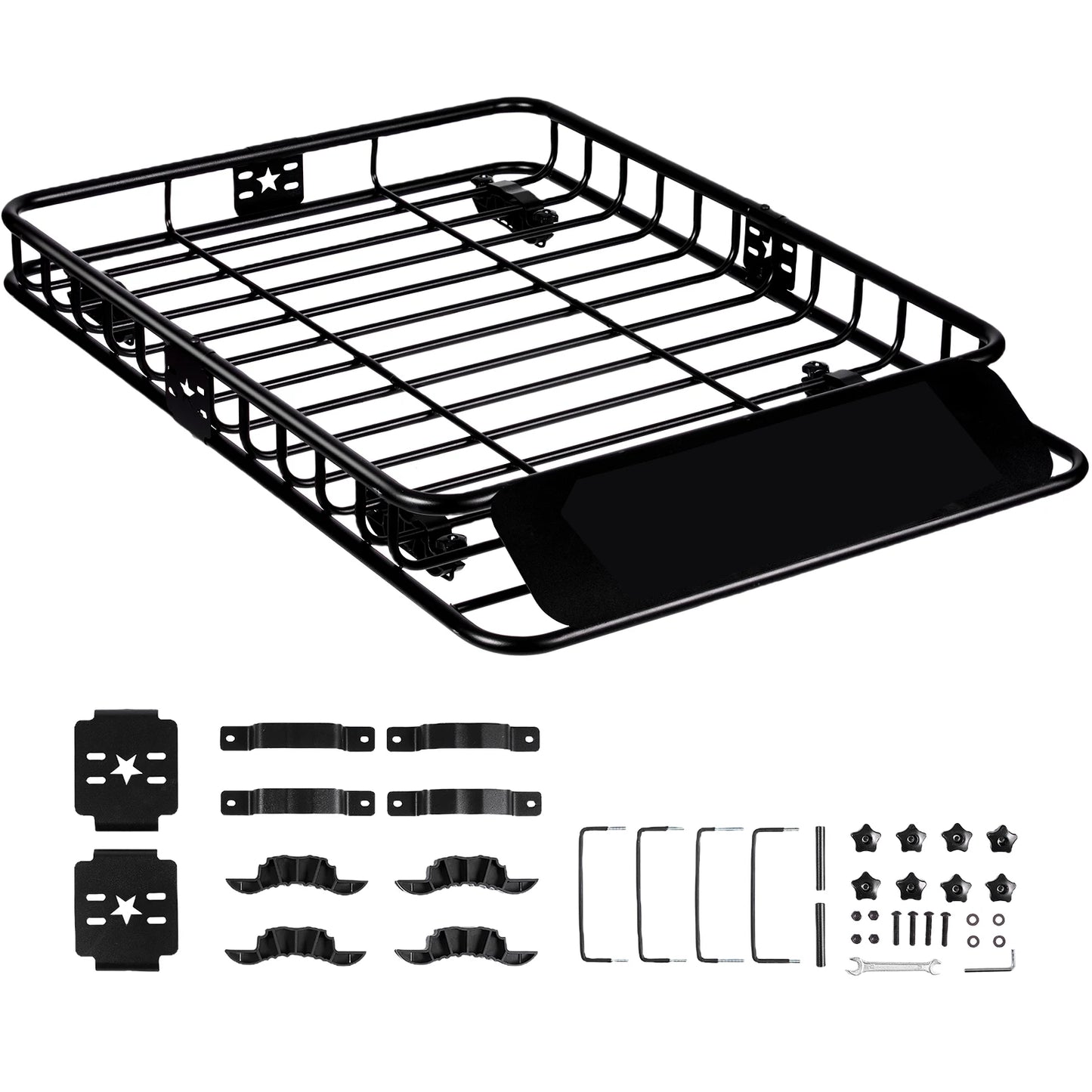 SucceBuy Roof Rack Cargo Basket Carrier for SUV
