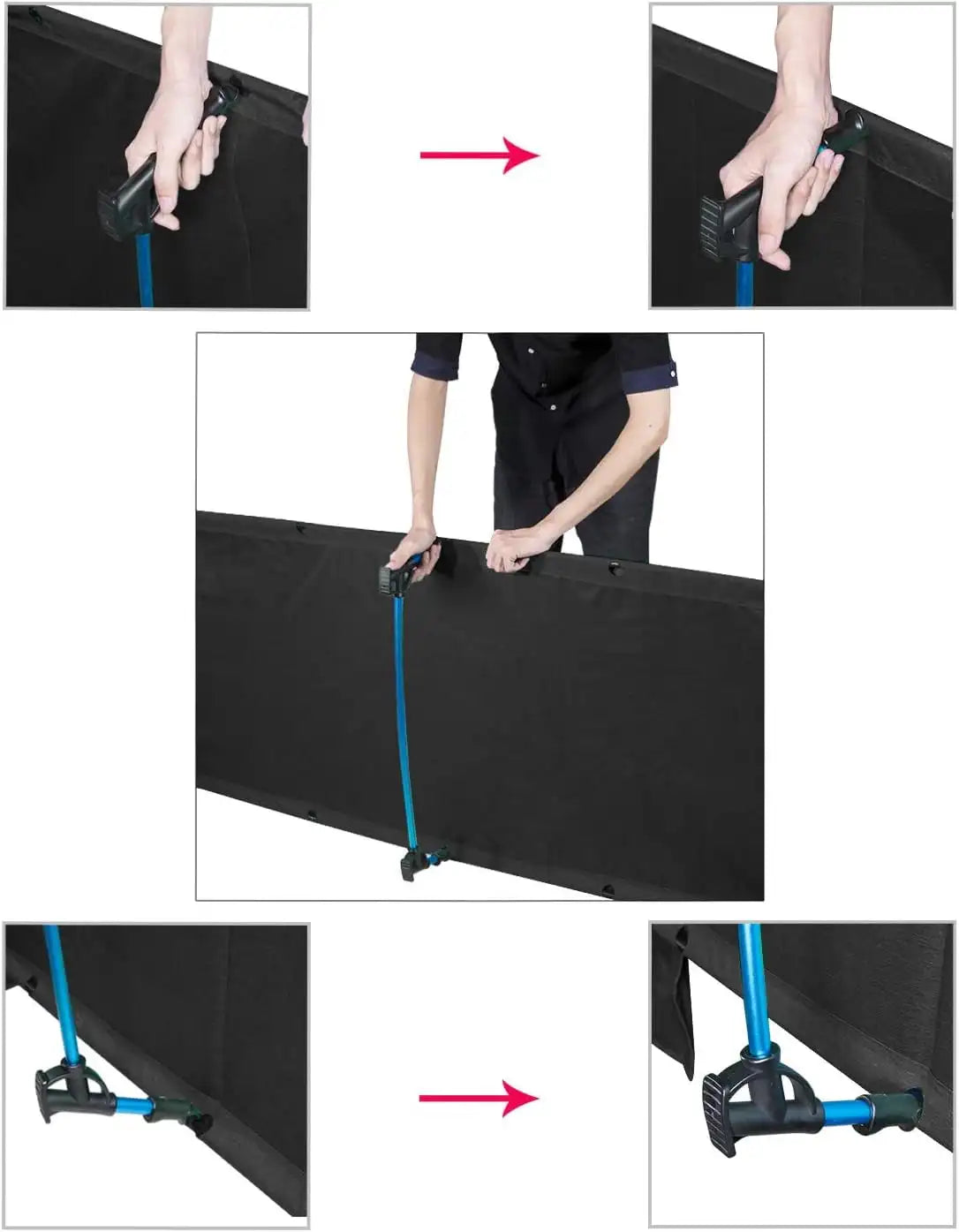 Camping Cot for Adults Lightweight Portable Camping Bed Compact Folding Cot with Breathable Waterproof Bed Surface,Perfect