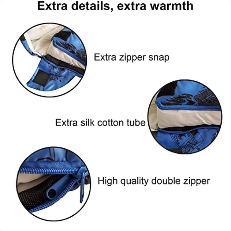 KidzAdventure Mummy Style Sleeping Bag With Pillow Sleeve