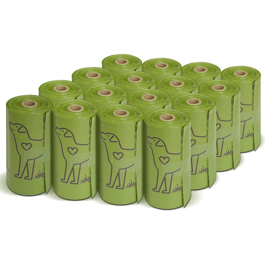Dog Litter Dog Poop Bags with Dispenser and Leash Clip