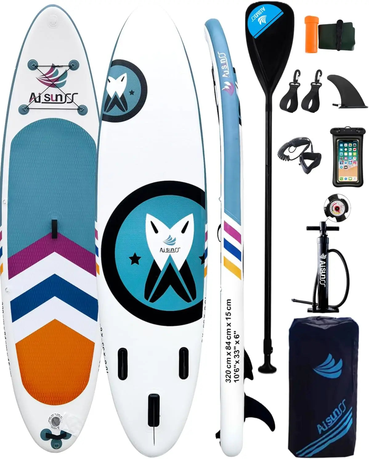 Inflatable Paddle Board for Adult, Paddle Board for All Skill Levels, Wide SUP Board with Primium Accessories Include SUP Carry