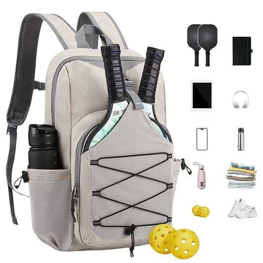 Pickleball Rackets Backpack Large Capacity Pickleball Paddle Bag Portable Racket Rucksack Hiking Sports Traveling Outings Bag