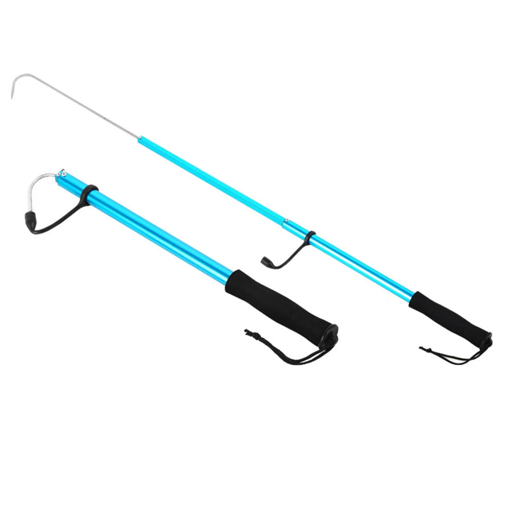 Telescopic Fish Gaff Retractable Fishing Gaff Hook with Soft EVA Nonslip Handle Fish Grippers for Saltwater Offshore Ice Tool