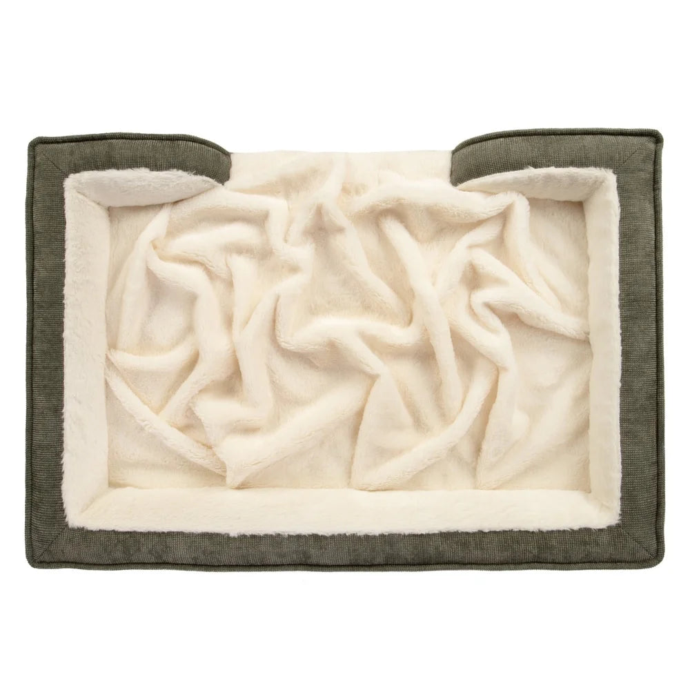 XMSJ Orthopedic Pet Sofa Bed with Removable Cover Plush