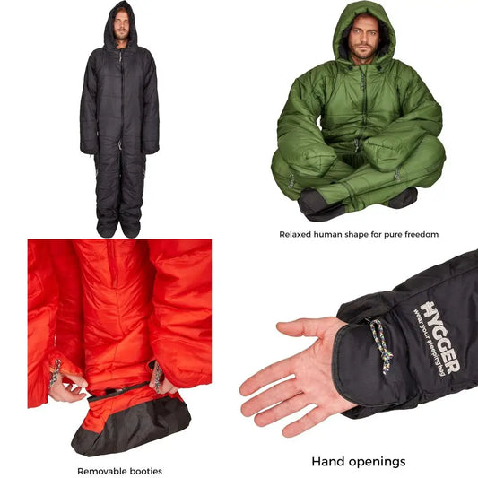 Warm Lightweight Sleeping Bag With Legs And Arms Thinsulate