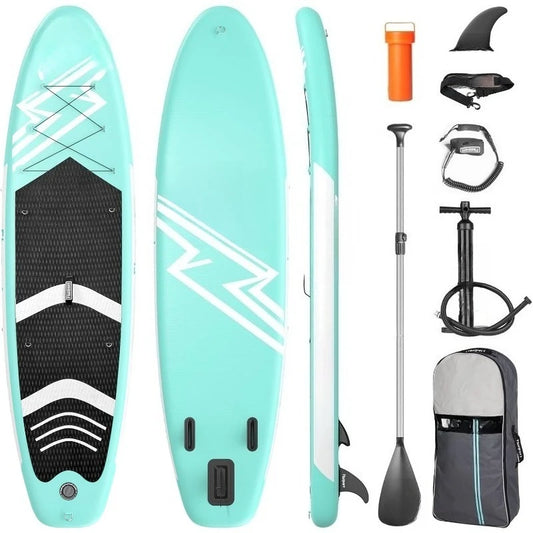 11' Premium Stand Up Paddle Board, Yoga Board with Durable SUP Accessories & Carry Bag | Wide Stance, Surf Control, Non-