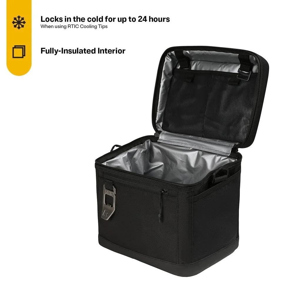 15 Can Soft Cooler 16qt Collapsible Insulated Polyester with Bottle Opener Multiple Storage Pockets Packable Design Waterproof