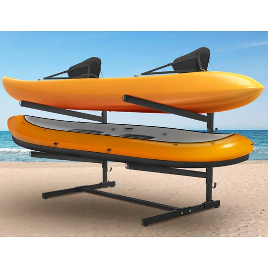 Free Delivery - Kayak Storage Rack, Heavy Duty Freestanding Kayak Stand for Kayaks, Canoe and Paddleboard Kayak Rack for Indoor