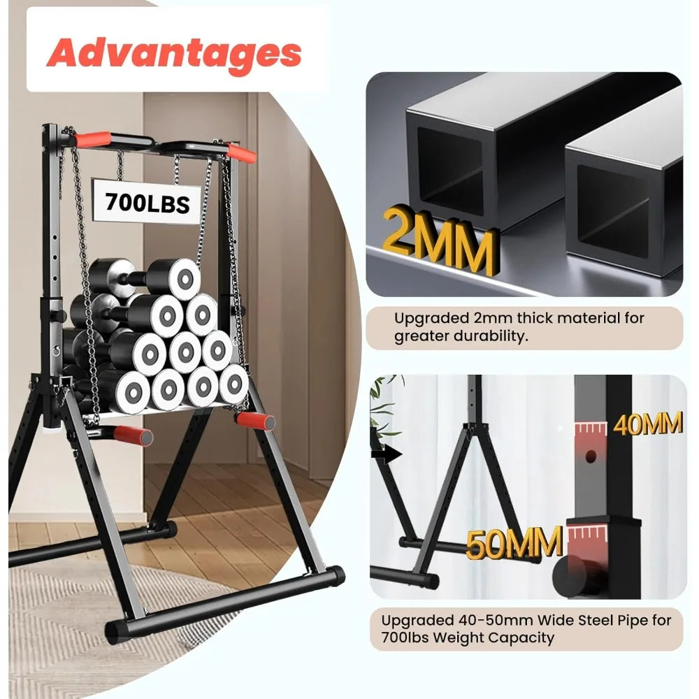 Hign-Concerned Foldable Power Tower Pull Up Bar Station