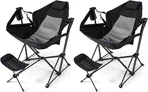 XMSJ Hammock Camping Chair 2 Pack Outdoor Folding Chair