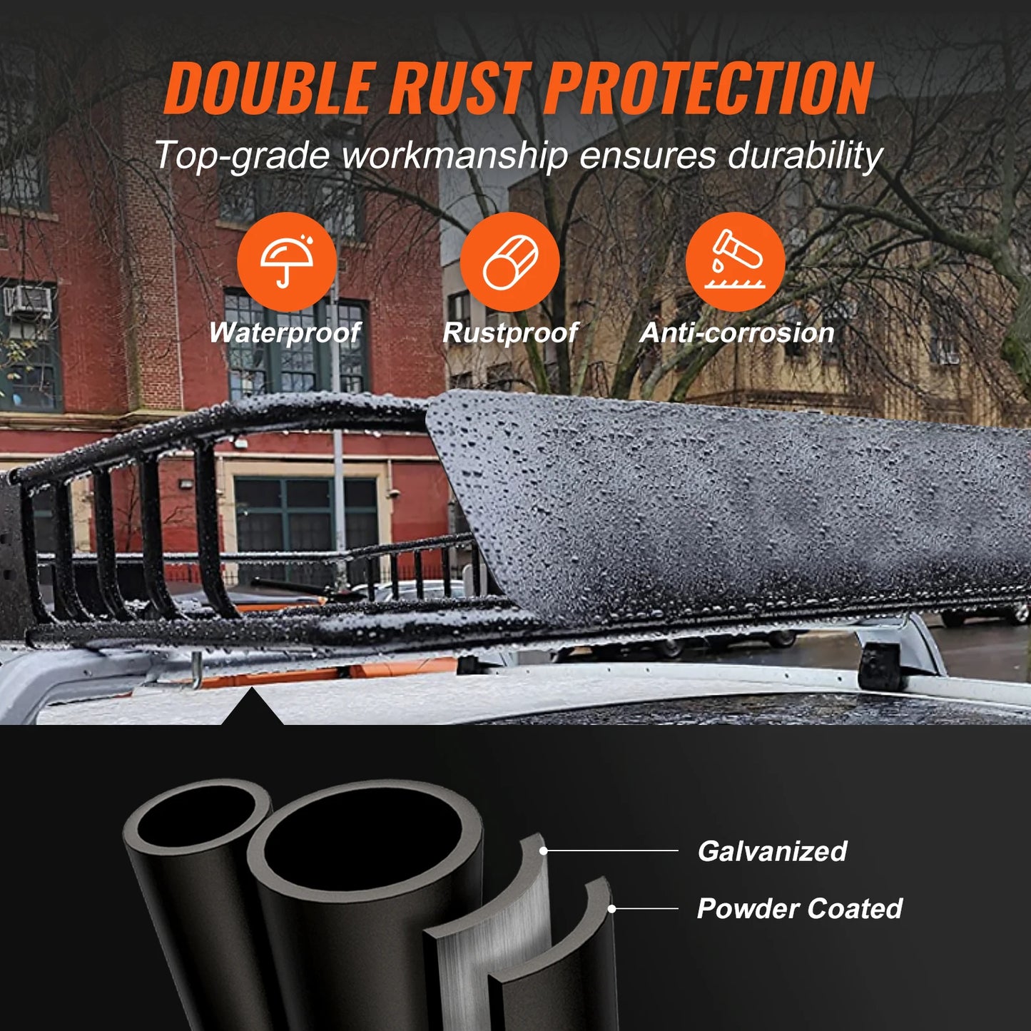 SucceBuy Roof Rack Cargo Basket Carrier for SUV